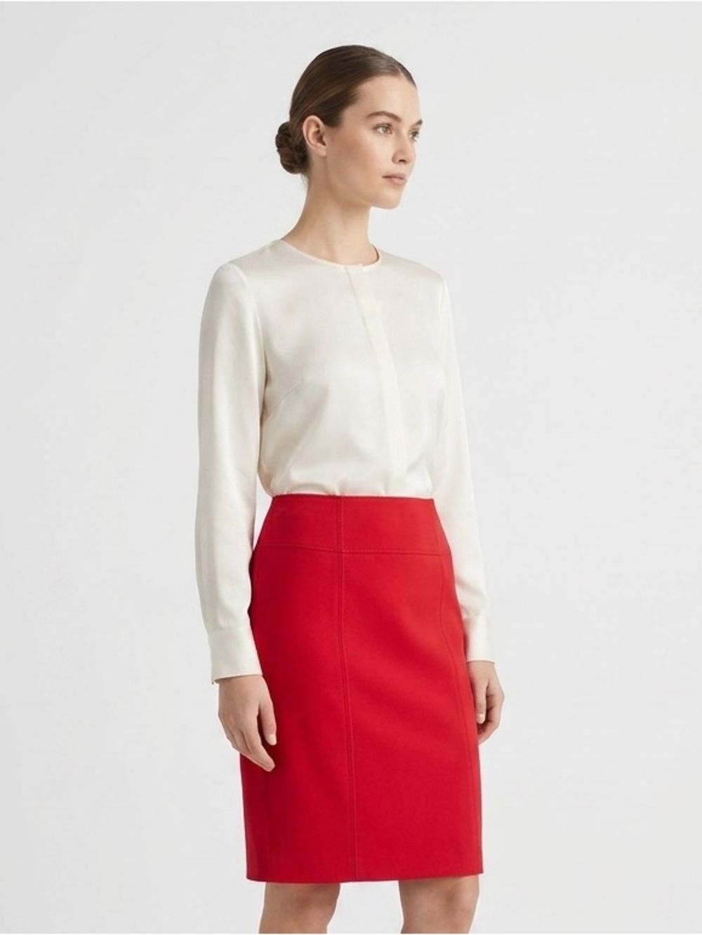 Worthington Professional Business Red Pencil Skirt Size 6